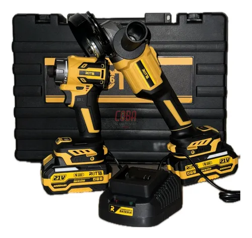 Primeira imagem para pesquisa de kit lixadeira esmeril parafusadeira profissional 4 0ah
