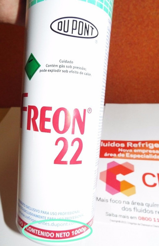 Gás R22 Recarga Ar Condicionado Split Garrafa De 1 Kg Dupont