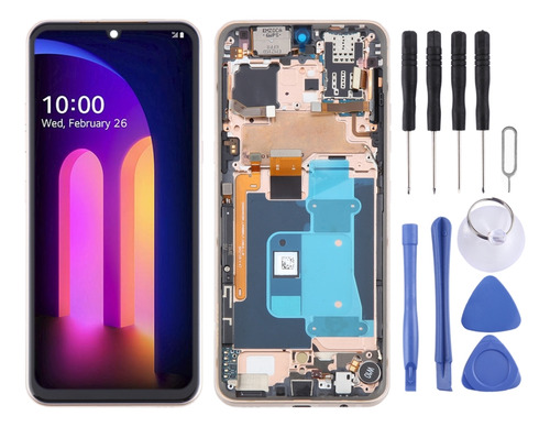 For LG V60 Thinq Us Version Lcd Screen With Frame