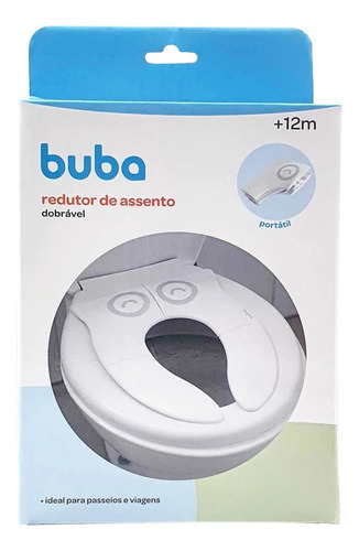 Redutor De Assento Branco Infantil Portátil Até 25kg Buba