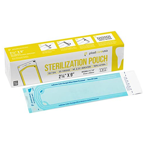 Bolsas De Esterilización De 2.25 X 9 De 200 Unidades, ...