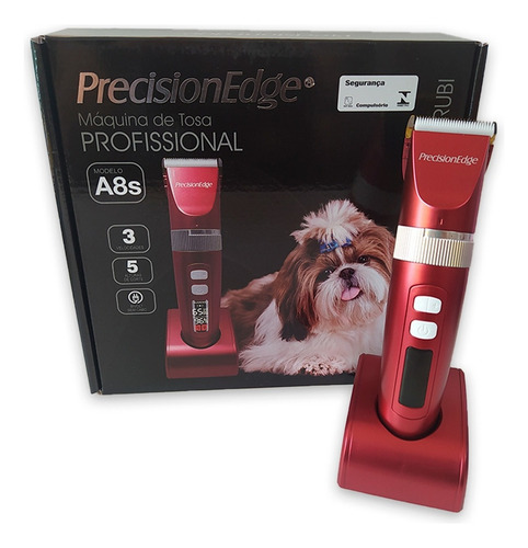 Máquina De Tosa Precision Edge A8s 127/220V 5w Excelente-show Cor Rubi