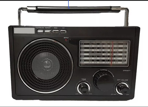 Rádio Livstar Com 11 Bandas Fm/am/sw 1-9 Com Usb/tf