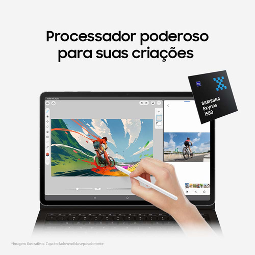 Tablet Samsung Galaxy Tab S10 Fe+ 5g, 128gb de Memoria, 8gb de RAM, Tela 13.1 " - Cinza