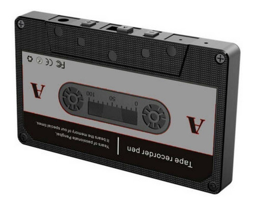 Grabadora De Voz Espía Audio Digital En Forma De Casete Q56v
