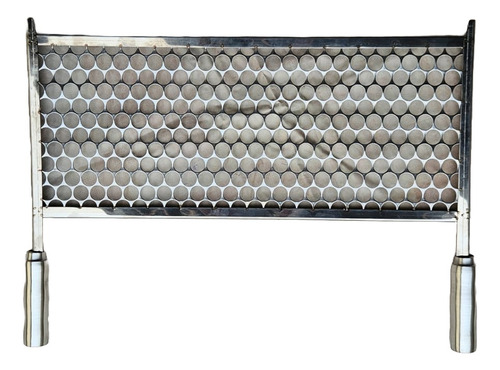 Grelha Moeda Inox Churrasqueira Pequena Ou Portátil 60x25