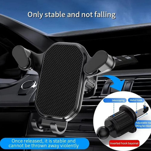 - Suporte Para Telefone Para Carro Com Gancho De Ventilação