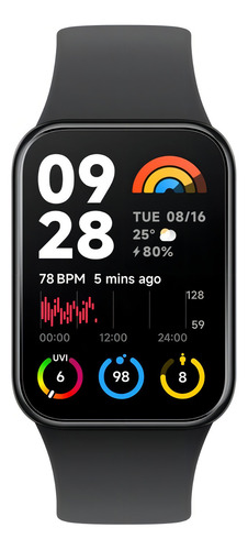 Xiaomi reloj smartwatch GM-1187 mi band 8 pro 1.74'' bluetooth nfc malla negra