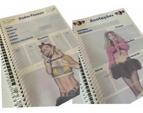Caderno AnahĂ Mia Colucci Rbd Soy Rebelde Tour