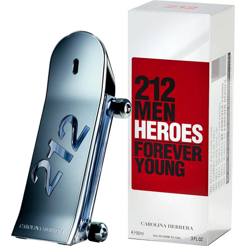 Perfume Importado Masculino 212 Men Heroes Edt - 90ml - Carolina Herrera - Original Lacrado Com Selo Adipec E Nota Fiscal Pronta Entrega 100% Original
