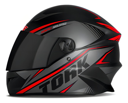 Capacete Moto Fechado R8 Viseira Fumê + Viseira Cristal Kit