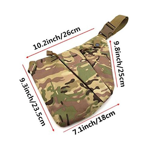 Bolsa Táctica De Bandolera Hombre Edc, Mochila Cruzada...