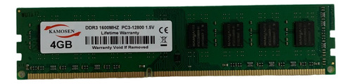 Memória Ram Kamosen Nova Pc 4gb Ddr3 1600mhz Pc3-12800 1.5v