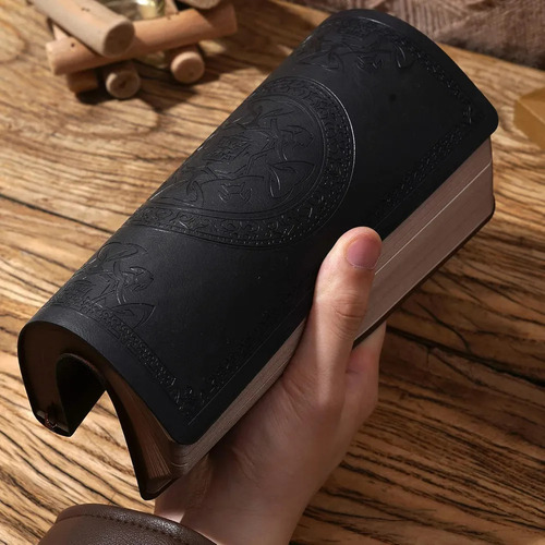 Diário De Couro Vintage Cagie Para Homens,