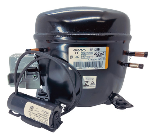 Motor Compressor 1/3+ R134 Refrigeradores Freezer Geladeira