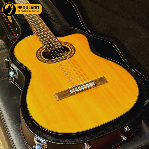 Violão Takamine Gc6 Nylon C/ Case Luxo Preto - Regulado