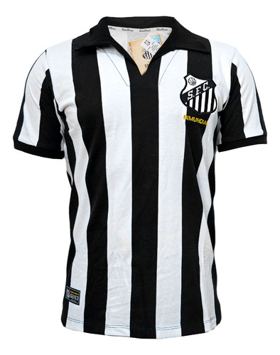 Camisa Retrô Santos Fc Bi Mundial 62/63 Oficial Licenciada