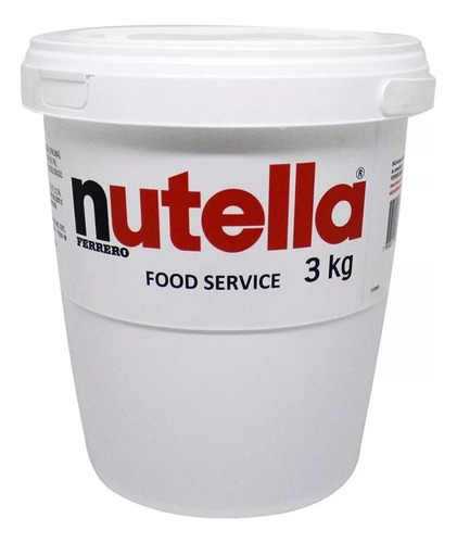Nutella 3kg Original Balde Gigantesco Creme De Avelã