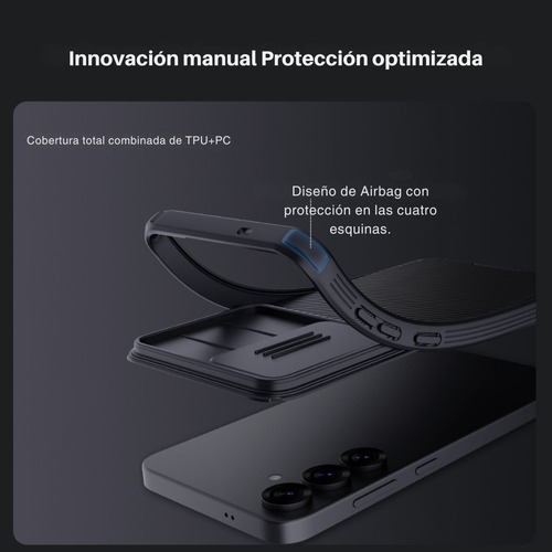 Case Funda Nillkin Para Samsung S25 + Mica Pantalla Y Cámara