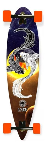Longboard Montado Lyons Roda Importada Abec 15 Prancha Carpa