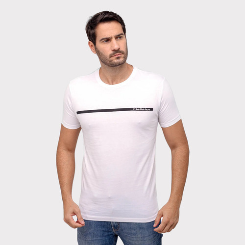 Camiseta Calvin Klein Jeans Faixa Peito