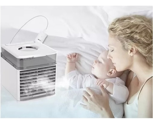 Ventilador Portátil Mesa Led Refresca Ultra Refrigerador Ar