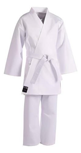 Kimono Adulto Karatê  A1 + Faixa Basica Em Microfibra