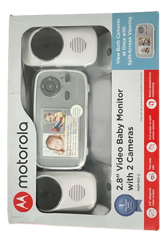 Baba Eletrônica Motorola 2câmeras Mbp483-2 Tela 2.8 100/240v