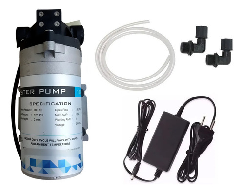 Bomba Pressurizadora P/ Reverso Osmose 100gpd + Conectores