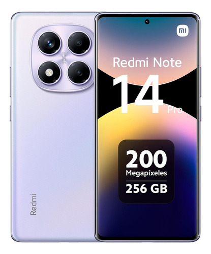 Celular Xiaomi Note 14 Pro 4g Dual Sim 256gb 8gb Ram Lila