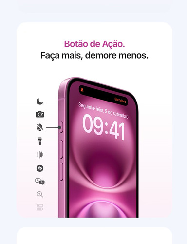 Apple iPhone 16 Plus (512 GB) - Rosa - Excelente (Recondicionado)