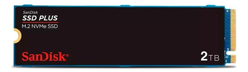 Ssd 2t Sandisk Plus Nvme, M.2, Pcle, Gen3, Leitura 3.200