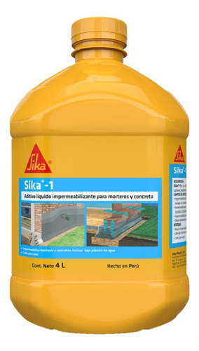 Aditivo Impermeabilizante Para Mezclas Sika 1 4l