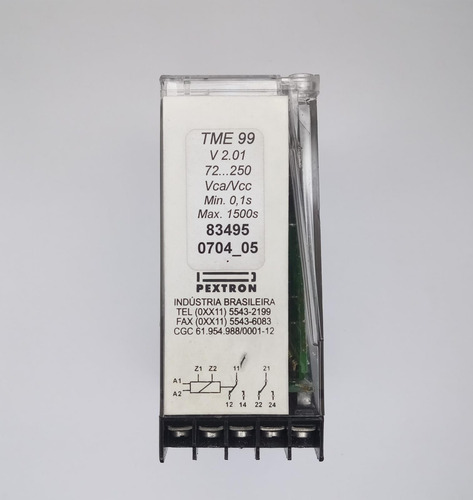Relé De Proteção Temporizado Tme 99 - Pextron (Usado)