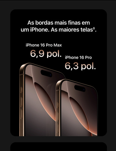Apple iPhone 16 Pro (128 GB) - Titânio-deserto - Excelente (Recondicionado)