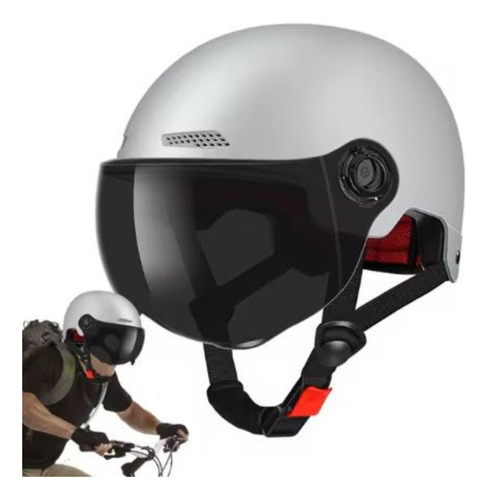 Casco De Protección Deportes Polarizado Gris