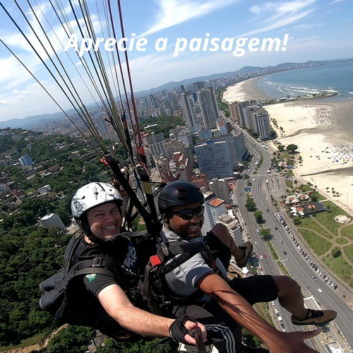 Voo Duplo Parapente Santos - Panorâmico Com Filmagem