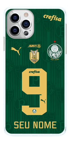 Capinha Palmeiras Uniforme Com Nome E Número Time