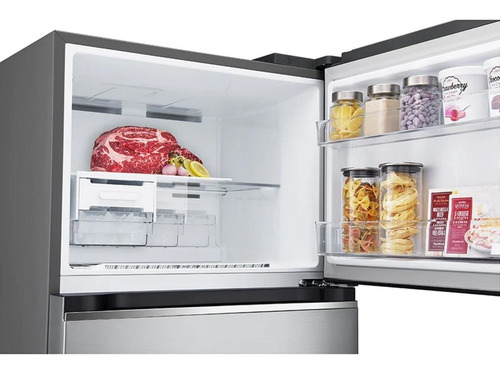 Refrigeradora LG Top Freezer Gt37sgp No Frost 374l Plateada