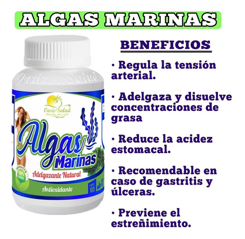 3 X 60 Soles | Algas Marinas 100 Capsulas