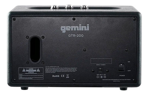 Caixa Acústica Ativa Portátil Bluetooth 30w Gemini Gtr 200