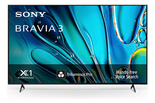 Sony Tv 75 K-75s30 4k Ultra Hd Bravia 3 Google Tv Con Hdr