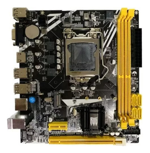 Placa Mãe Gamer Lga 1155 B75 Ddr3 M2 Nvme I3,i5,i7 Lan Giga