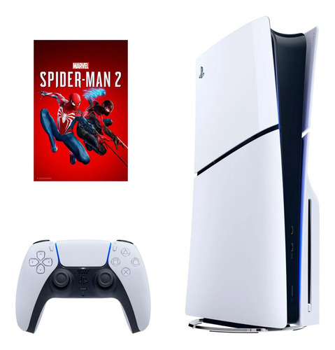 Console Playstation 5 Slim + Spider Man 2 + Cor Branco
