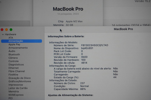 Macbook Pro M2 Max 14 - 32gb, 1tb - Como Novo (Usado)