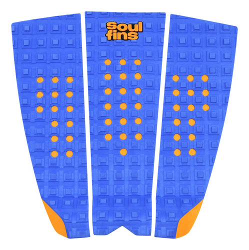 Deck Prancha Surf Grip Antiderrapante Soulfins Camo Square Cor Azul-laranja 48
