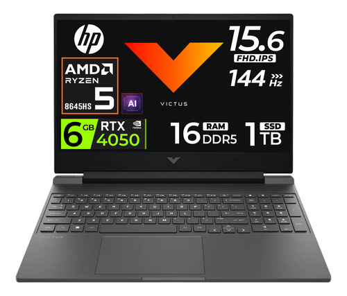 Hp Victus 15 Ryzen 5 8645hs 16gb 1tb Rtx4050 V.6gb 15.6 2024