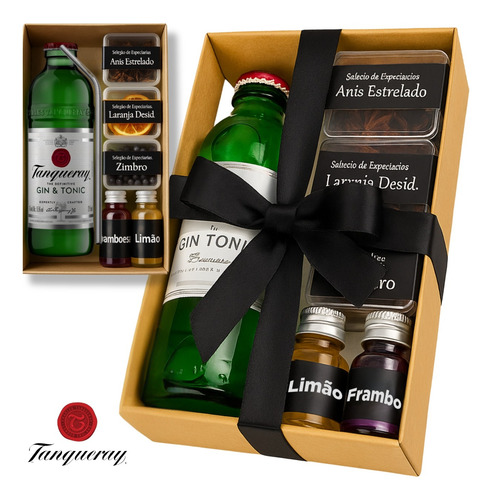 Tanqueray Gin Tônica 275ml Especiarias Acessórios Presente