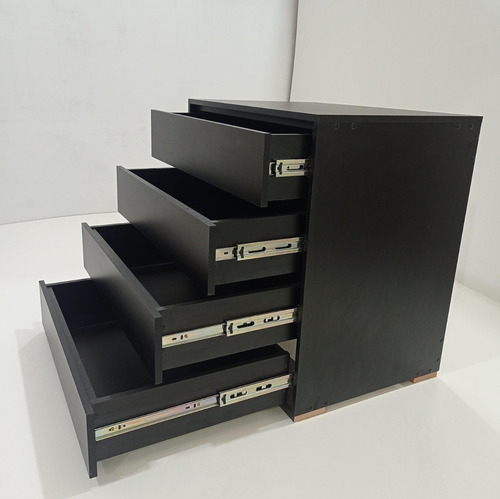 Gaveteiro, Comoda, Sapateiro, Roupeiro 80cm L Mdf Preto 15mm