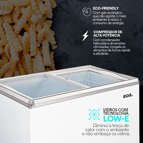 Freezer Expositor Horizontal Eos 120l Eeh120xx 110v